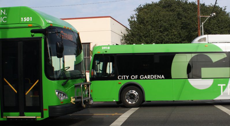 Buses in Yard