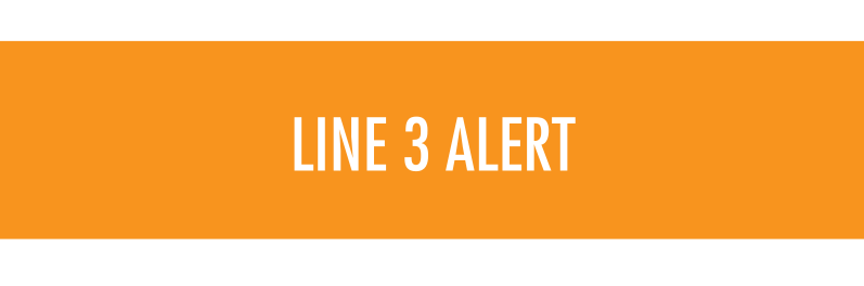 Line 3 Service Alert Banner