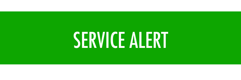 Service Alert - Website Banners